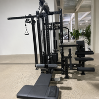 Nuevo Equipo de Gimnasio Comercial 2026: Máquina Multifuncional de 8 Estaciones para Press de Pecho, Extensión de Piernas y Remo Sentado con Pila de Pesas