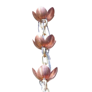 Cadena de Lluvia de Metal de Hierro Vintage, Adorno de Jardín para Exteriores, Acabado Antiguo, Cadena de Lluvia Colgante para Césped y Jardín - Product Image 6