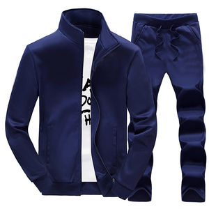 Ensemble homme automne hiver polaire épais sweat-shirt survêtement homme avec pantalon vêtements de sport de marque 2 pièces vêtements de sport vintage haute qualité - Product Image 3