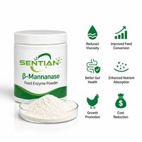 Poudre d'enzyme bêta-mannanase, extrait végétal pour l'alimentation des volailles, des porcs, des ruminants et de l'aquaculture