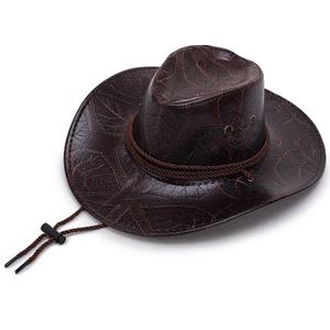 Sombrero de Vaquero Occidental de Lana 100% de Alta Calidad, Sombrero Fedora Decorativo de Fieltro de Lana Unisex - Product Image 2