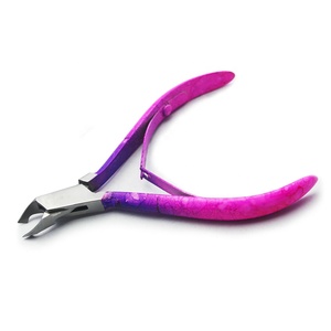 Stainless Steel Professional Curved Finger Nail Nippers with Wide Jaw Opening for Manicure and Pedicure - Product Image 1