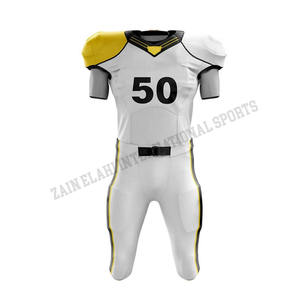 ชุดเสื้อเจอร์ซีย์อเมริกันฟุตบอลชุดสั้นเสื้อฝึกซ้อมระบายอากาศได้ดีดีไซน์ตามสั่ง - Product Image 5