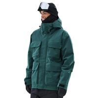 Veste d'hiver chaude à capuche personnalisée pour homme, en toile imperméable respirante, couleur vert foncé, pour la randonnée en plein air