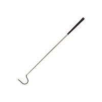 Bâton en alliage d'aluminium Serpent Bâton professionnel en acier inoxydable pour attraper les serpents Crochet et pince à serpent rétractable