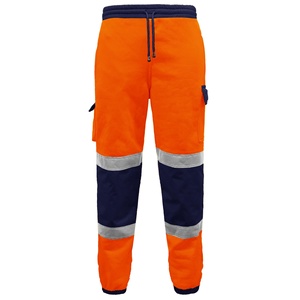 Logotipo personalizable de alta visibilidad Hi Vis Viz Joggers Ropa de trabajo de algodón y poliéster de alta calidad Logotipo personalizable de seguridad reflectante - Product Image 5