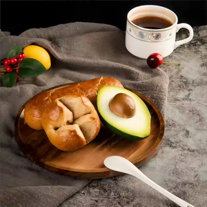 Juego de platos populares, vajilla de cocina para cena, platos de comedor de madera, muestra de lujo para restaurante y hogar, plato de madera moderno - Product Image 4