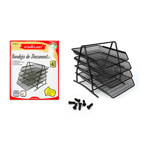 4-Tier in metallo vassoio porta documenti da tavolo organizzatore portadocumenti/Organizer per uso ufficio