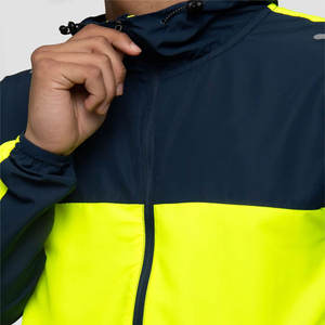 Chaqueta Cortavientos de Lujo Personalizada con Cuello Alto, Resistente al Agua, con Impresión de Logotipo Frontal para Hombre - Product Image 6