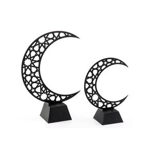 Decoración negra para el hogar, ornamentación de Ramadán, acentos festivos Musulmanes, festonería Eid, decoraciones para el hogar, ornamentación de Torre - Product Image 5