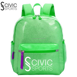 กระเป๋าเป้นักเรียนผ้าลูกฟูกสะท้อนแสงแวววาวใส่ได้ทั้งชายและหญิงมีซิปพร้อมซับในโพลีเอสเตอร์ฟังค์สำหรับนักเรียนผู้ที่ชื่นชอบกีฬา - Product Image 1