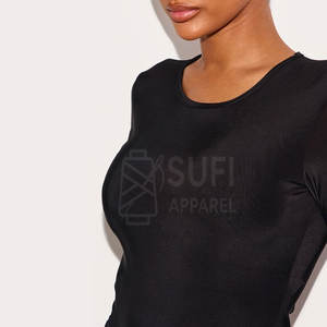 Body sin Mangas para Mujer, Estilo Minimalista, Invierno, Color Sólido, Material Spandex/Algodón, Elegante, Cómodo, Ajuste Ceñido, Uso Diario Informal - Product Image 4