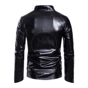 Chaqueta de cuero de Otoño Invierno para hombre, chaqueta de cuero de la mejor calidad para hombre, chaqueta de cuero genuino para hombre - Product Image 2