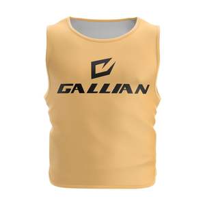 ผ้ากันเปื้อนสำหรับฝึกฟุตบอลแบบตาข่ายผ้าโพลีเอสเตอร์100% เสื้อฟุตบอลแขนกุดน้ำหนักเบาออกแบบได้ตามต้องการ - Product Image 4