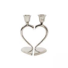 Soporte de vela de aluminio contemporáneo alto y delgado con acabado para el interior del hogar de lujo y la configuración de eventos navideños - Product Image 5