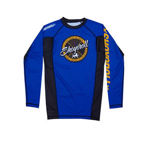 Nouveau rashguard de Jiu Jitsu MMA Grappling BJJ Boxe à manches courtes, vente chaude, OEM, de qualité supérieure, dernière version, couleur personnalisable - Product Image 6