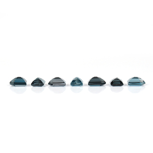 Piedra preciosa suelta de 8MM con forma de pentágono de Topacio Azul de Londres Natural para hacer joyería de corte facetado de alta calidad - Product Image 3