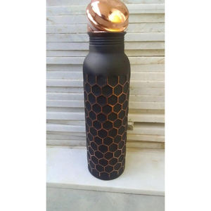 Botella de agua de cobre de alta calidad de 500ml New Look Precio al por mayor Cobre puro - Product Image 4