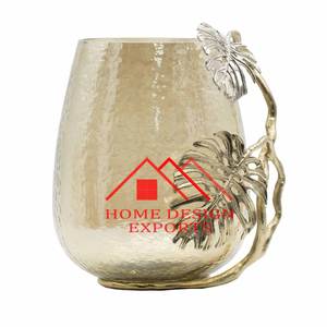 Bougeoir de table dernier modèle avec verre votif pour décorations de mariage Bougeoir pilier en aluminium de haute qualité - Product Image 2