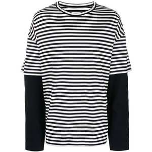 T-Shirt personnalisé en tricot vintage double face pour hommes Col double couche Impression DTG Style formel surdimensionné avec entretien OEM - Product Image 5