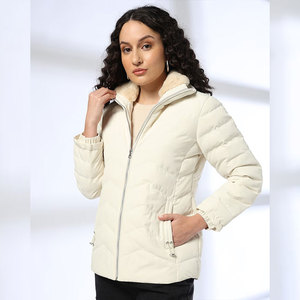 Veste en duvet pour femmes Veste respirante Manteau à bulles Femmes Manches longues Fermeture éclair épaisse Vestes à bulles - Product Image 1