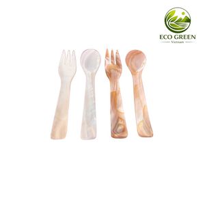 Wholesale Eco Friendly Pearl Shell Fruit Fork Handcrafted <b>Mosaic</b> Handle Mini Tasting Fork Unique Tableware Supplies - Product Image 3