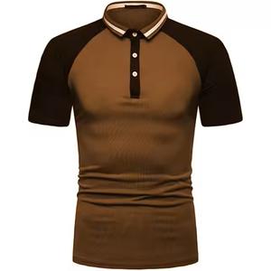 Premium Men's Urban Style Trendy Contrast Neck for <b>Polo</b> <b>Shirts</b> Breathable Short Sleeve Stretch Fit Activewear Solid Fashionable - Product Image 6