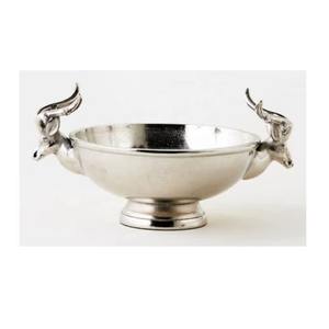 Ensemble élégant de 2 bols en aluminium noir mat avec support de branche en laiton élégant pour salade collations Table à manger décor de cuisine - Product Image 6