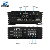 Amplificateur de voiture 4 canaux classe D, amplificateur audio de voiture stéréo pour haut-parleurs, subwoofer, basses, mise à niveau du système audio de voiture