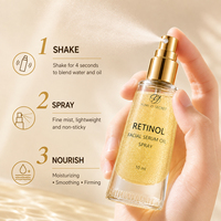 Sérum Huile Visage Anti-Âge au Rétinol Marque Blanche, Brume Bi-Phase Raffermissante, Spray Hydratant pour le Visage, Vente en Gros
