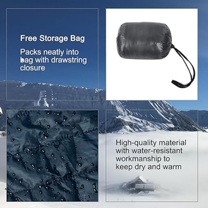 2025 personnalisé hommes veste bouffante Logo hiver extérieur à capuche fermeture éclair tissé veste plume Polyester remplissage impression - Product Image 5