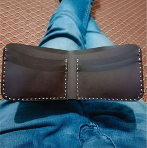 Men's Vintage Genuine Leather <b>RFID</b> <b>Blocking</b> Open Closure Lightweight Short-Style Daily Use High Quality Leather <b>Wallet</b> Fashion - Product Image 2