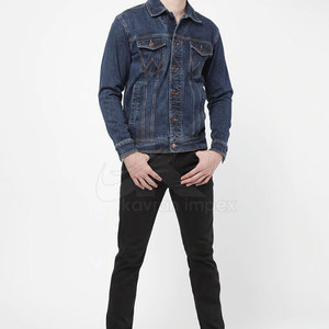 แจ็คเก็ตยีนส์สำหรับผู้ชายเสื้อแจ็คเก็ตยีนส์กันน้ำทำจากโพลีเอสเตอร์100% - Product Image 4