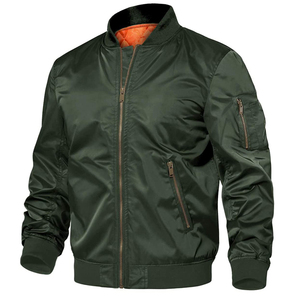 Blousons bombardiers en toile personnalisés vente en gros Streetwear d'hiver col montant à capuche écologique léger look moderne parfait - Product Image 5