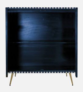 Armoire géométrique en bois massif moderne avec incrustations d'os et pieds en laiton pour la maison, l'hôtel, l'école, le salon, la chambre à coucher, la cuisine, l'hôpital - Product Image 2