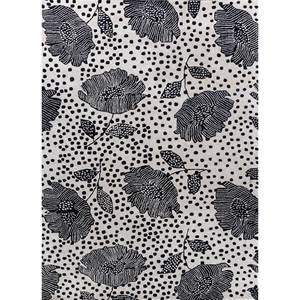 Tapis Hacienda en laine et viscose tufté à la main, motif floral, pour usage domestique - Tra-14892 - Product Image 1