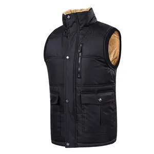 Phụ nữ bán buôn nóc vest đầy đủ zip xuống vest nóc áo đứng cổ áo khoác của phụ nữ không tay nóc vest