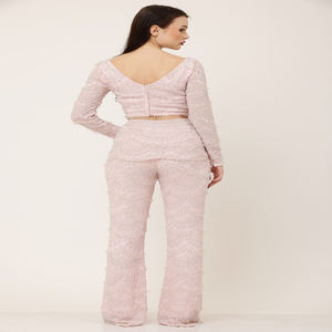 Best Quality <b>Womens</b> Fashion Co-Ord Set with Matching Two-Piece <b>Top</b> and Bottom Outfit for Casual Streetwear and Daily Wear Use - Product Image 2