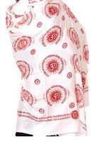 Châle ethnique imprimé Hare Ram Hare Krishna, grande taille, motif floral multicolore et lettres, paréo en viscose rayonne, impression numérique, unisexe