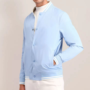 Wholesale Men's Professional Quality Slim Puffer Jacket Casual Custom Logo Outdoor Canvas Breathable Windproof - Product Image 3