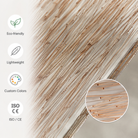 Cloison de séparation moderne rétroéclairée en acrylique translucide ignifuge Transtones TP-112, motif brindilles naturelles, pour villa, chambre, restaurant, cabinet dentaire