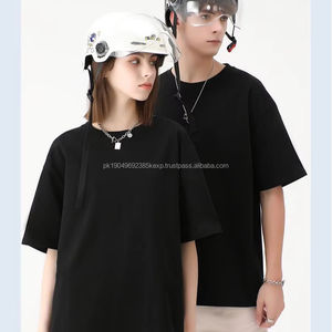 เสื้อยืดผ้าคอตตอนไซส์ใหญ่พิเศษเสื้อยืดสีพื้นแขนสั้นพิมพ์ลายสำหรับ300gsm 100% - Product Image 1