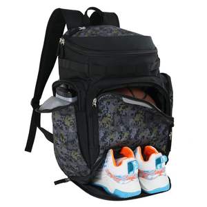 Sac à dos d'équipe de basketball en Cordura souple, léger, écologique, imperméable, avec fermetures éclair robustes, pour le sport, l'école, les voyages et l'entraînement - Product Image 1