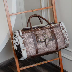 Grand sac de voyage fait à la main nouveau sac de week-end personnalisé en cuir de vachette pleine fleur pour les vacances - Product Image 4