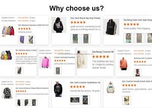 Sudadera con Capucha Personalizada de DEC Garment, Estilo Hip Hop, con Decoración de Cuernos, Logotipo con Impresión Puff, Cierre Completo para Hombre - Product Image 6