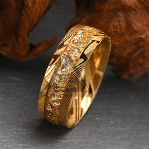 Unique Design Low MOQ Casual Unisex Lightweight Solid Color Damascus Steel <b>Rings</b> - Product Image 2