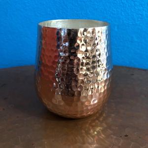 Verre en cuivre hautement poli Métal Top Demande Verre en cuivre le plus vendu pour la ferme et les fêtes Conception de texture martelée 2025 - Product Image 4