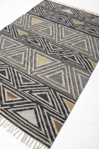 Tapis indien Dhurries tissé à la main tapis décoratif en coton tapis fait à la main en gros Dhurrie tapis tapis - Product Image 2