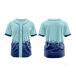 Maillot de baseball haut de gamme boutonné style hommes jeunesse unisexe fermeture à bouton complet respirant matériau à séchage rapide pour les jeux - Product Image 6