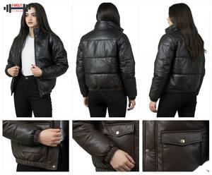 2025 High Quality Oem Women's Jacket Women Casual Outwear Fall Jacket <b>Coat</b> Oversize Jacket For <b>Ladies</b> Custom Size Custom Leather - Product Image 4